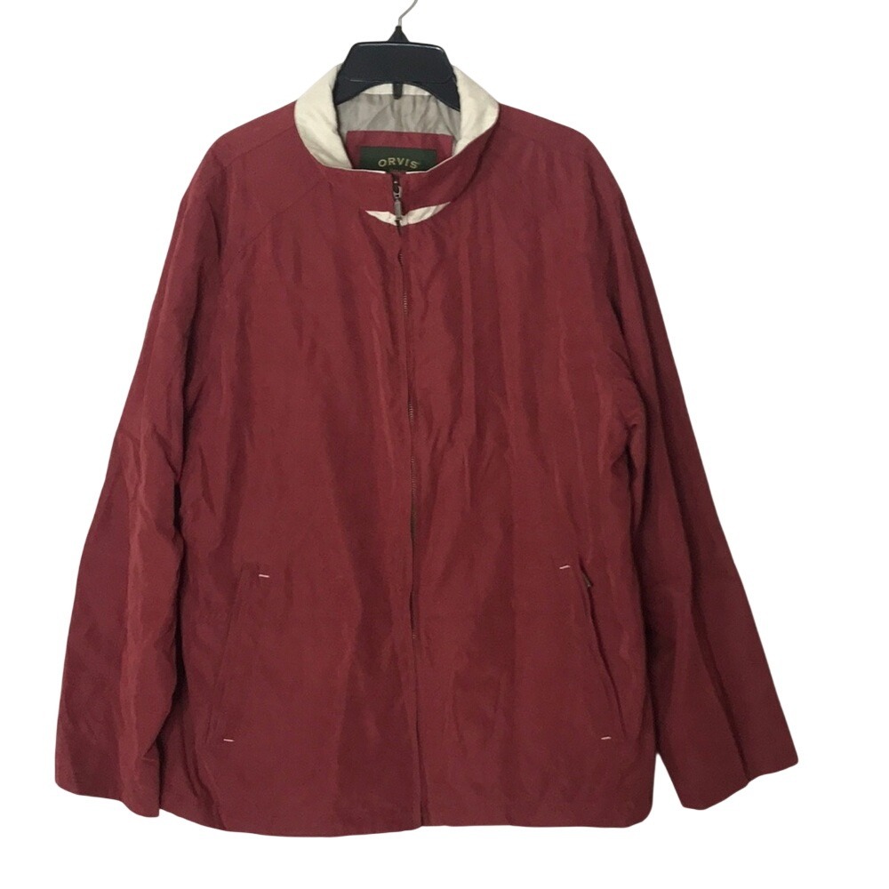 Orvis Mens Lightweight‎ Zip Up Nylon Jacket outdoors Size Large